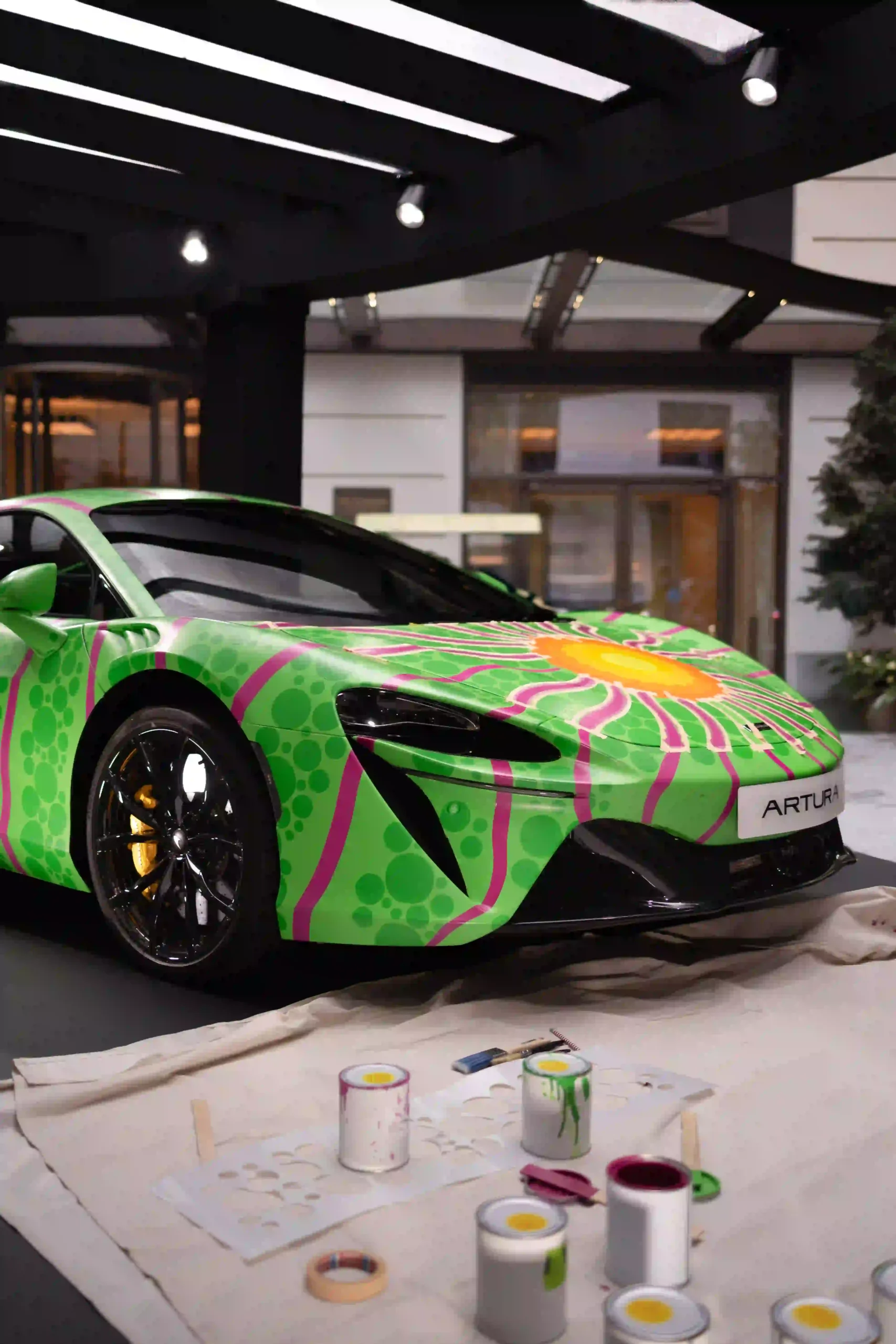 The Peninsula London, McLaren, Yinka Ilori live art event