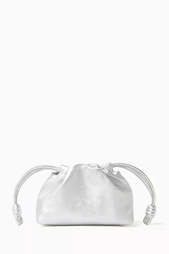 loewe-mini-flamenco-purse-in-metallic-leather - Soigné Middle East