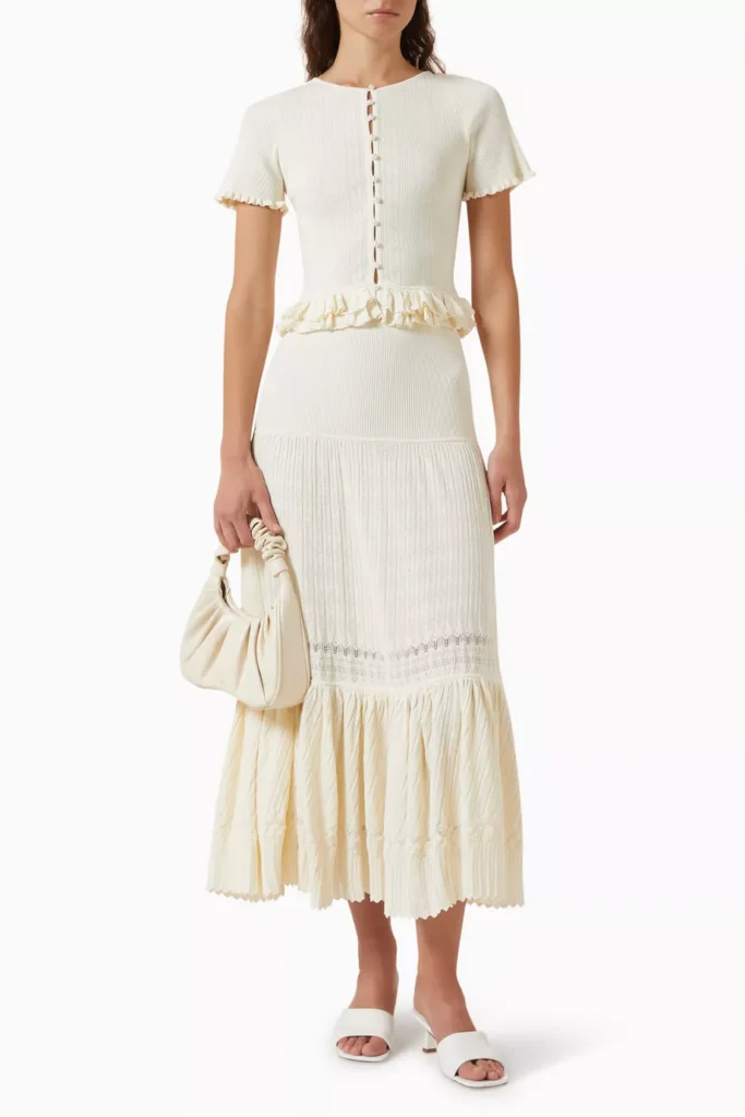 sandro-arianna-ruffle-cardigan-in-viscose-blend - Soigné Middle East