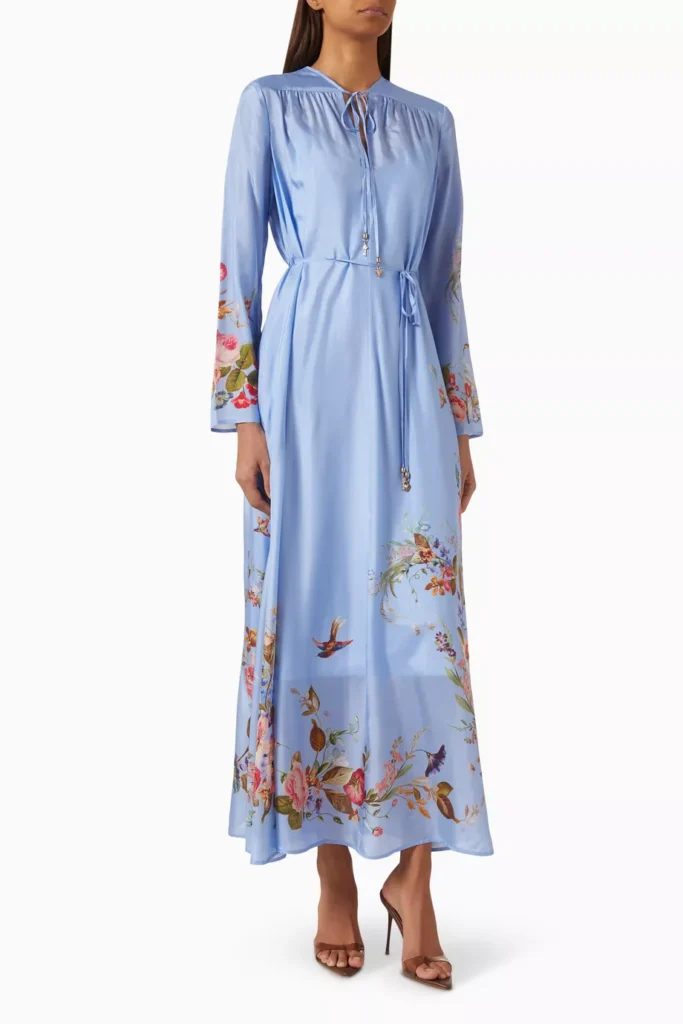 zimmermann-patience-belted-dress-in-silk - Soigné Middle East