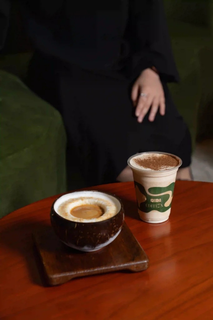 EDT-X-ONDA - Soigné Middle East Image of a coffee and dessert at the Edition x ONDA pop-up for the things to do in Dubai this weekend
