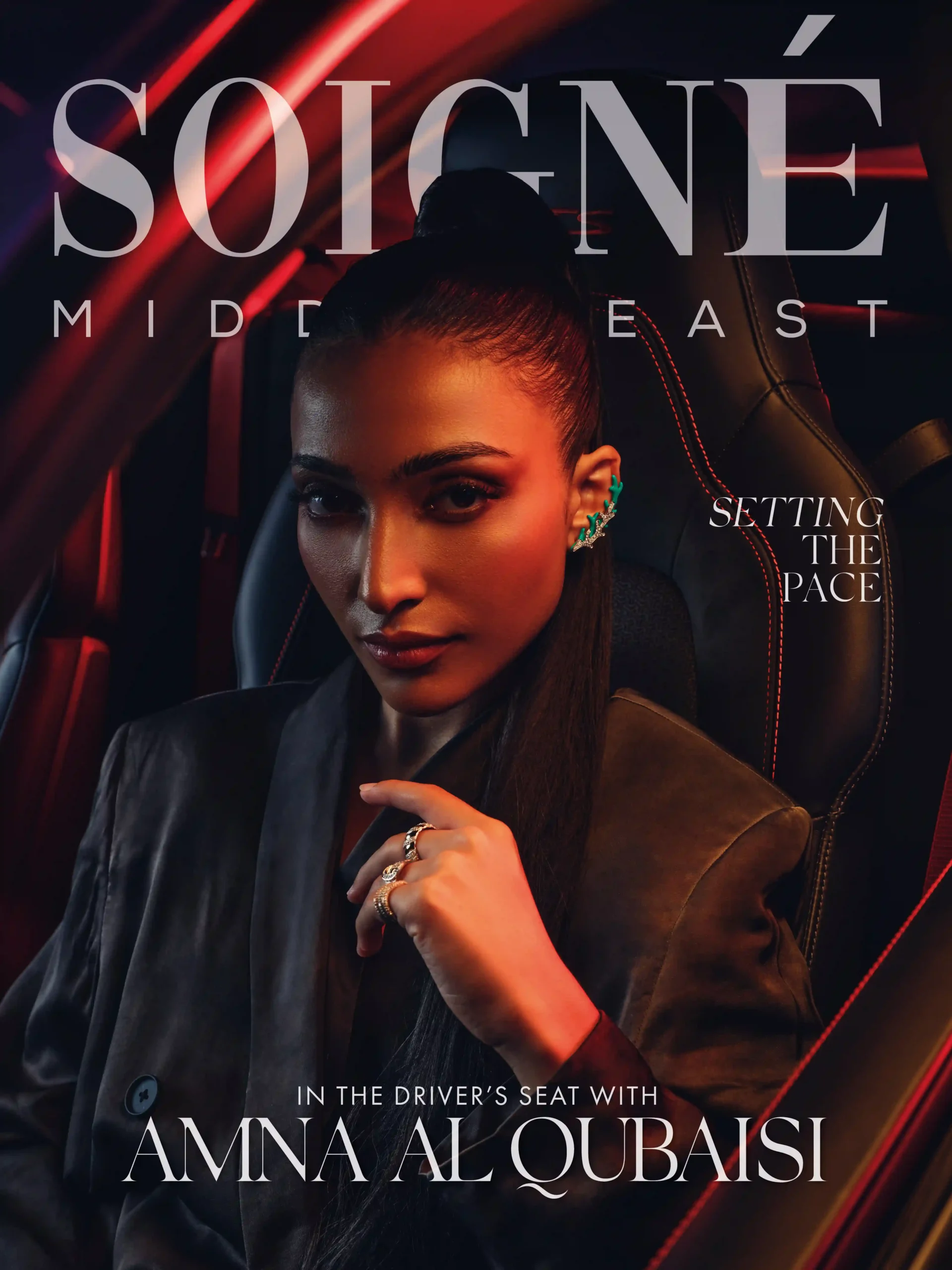 Soigné Middle East Issue 03 Cover Featuring Amna Al Qubaisi