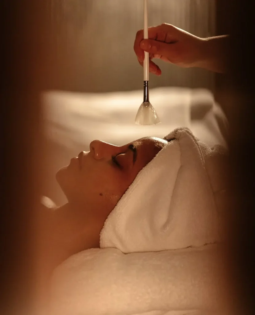 Image of a woman getting a facial as part of our Things to Do in Dubai list