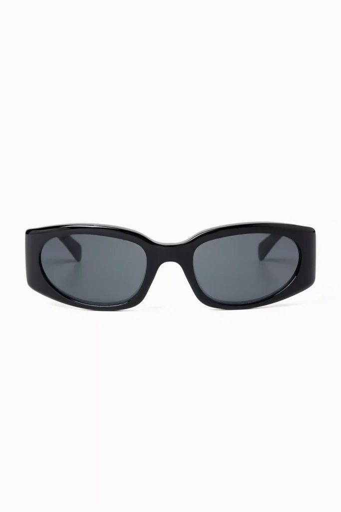A product image of the Journey CL40347U Rectangular Sunglasses in Acetate by Celine
