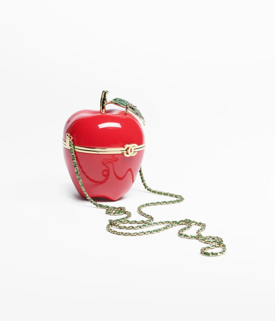 A product image of the Apple Minaudiere by Chanel
