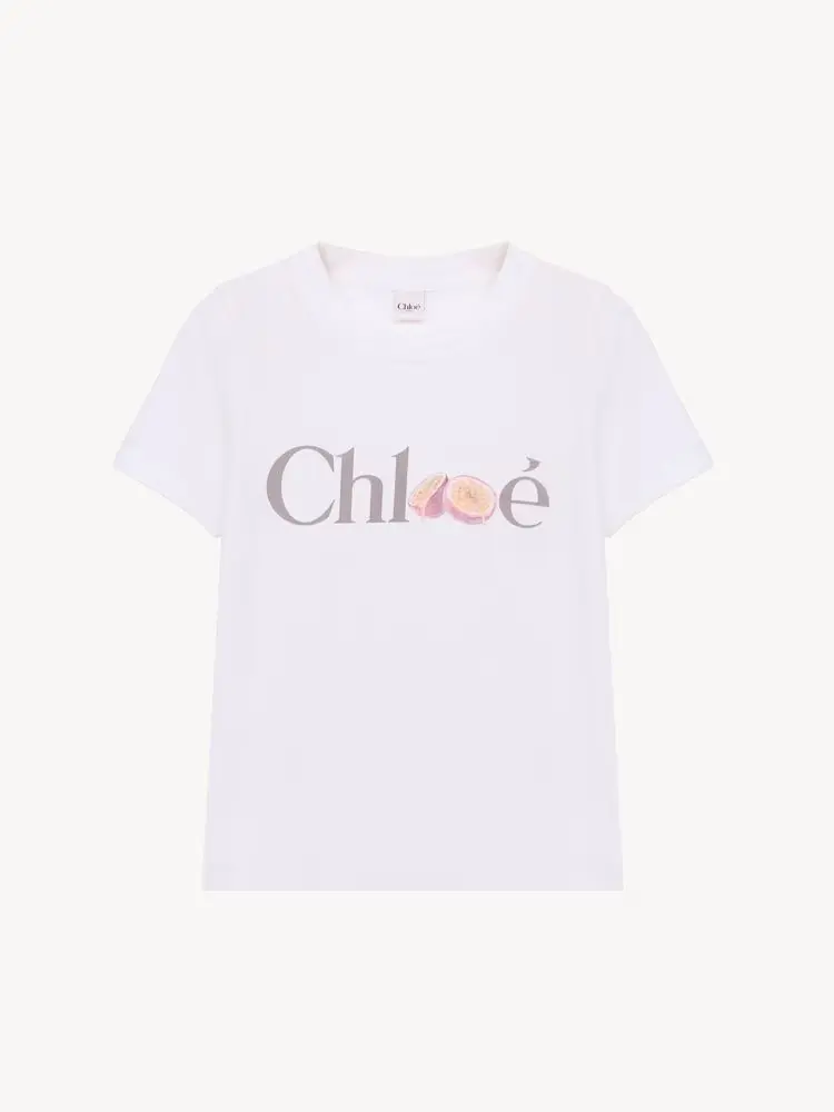 A product image of the Baby Fit Logo T-shirt in Cotton Jersey by Chloe