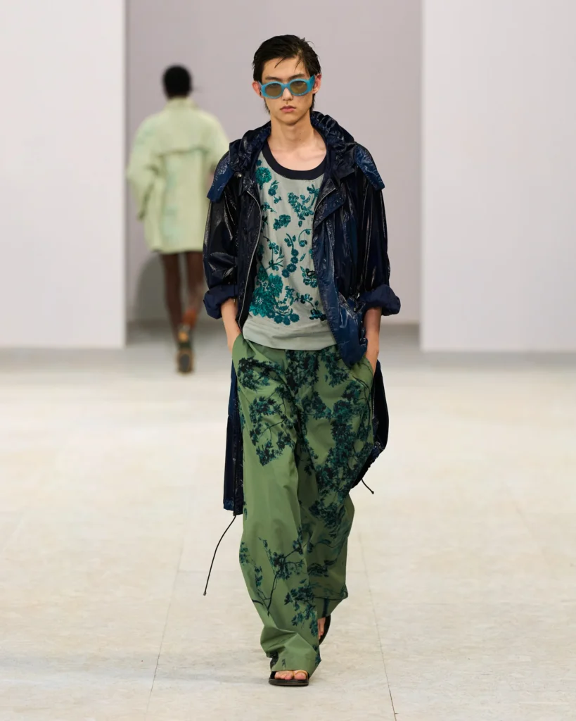 image of a model walking the runway for Dries van Noten SS27