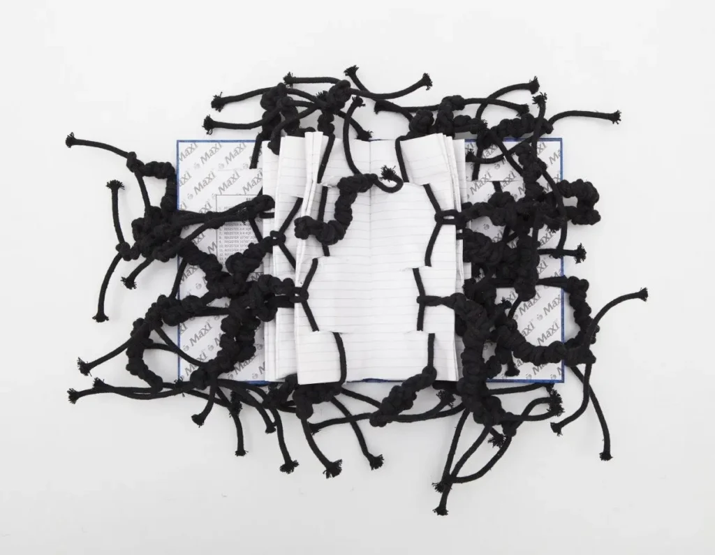 hassan-sharif-cotton-rope-no-2-2012 - Soigné Middle East An image of an artwork created by Hassan Sharif