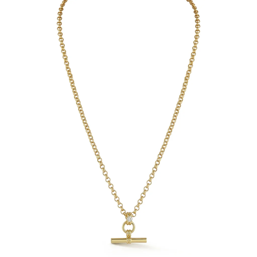 Product image of the Jemma Wynne FORME Diamond Toggle Necklace