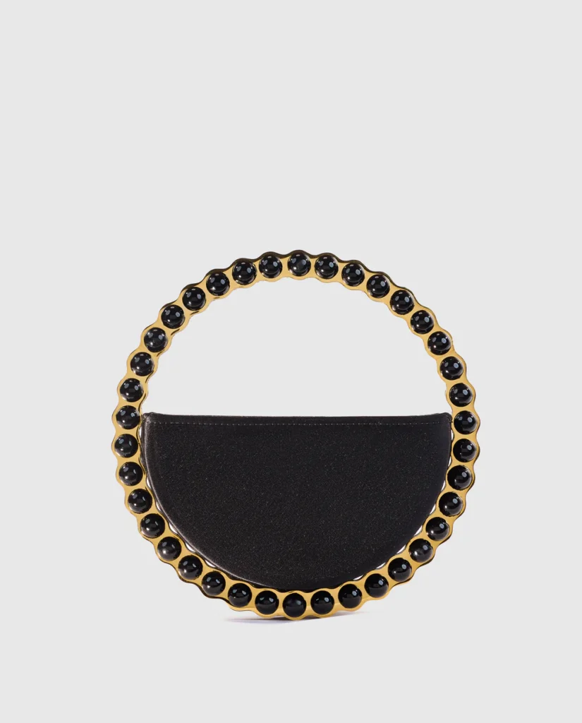 lalingi-black-atom-eternity - Soigné Middle East Product image of the L’alingi Black Atom Eternity clutch