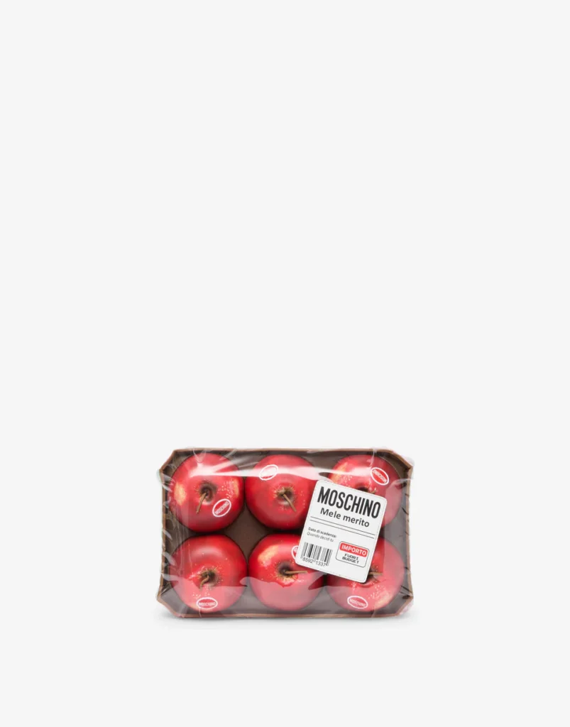 Product image of the Apple Bag by Moschino for our fruit-inspired clothing edit