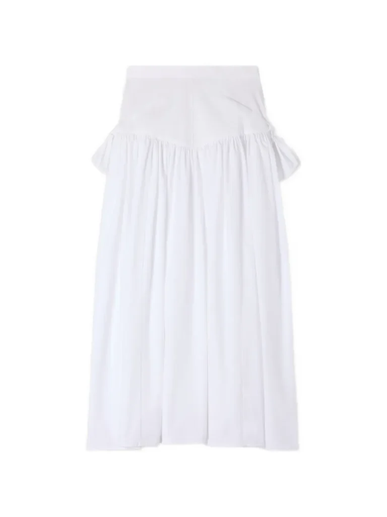 A product image of the Side-tie Poplin Maxi Skirt by Sandro