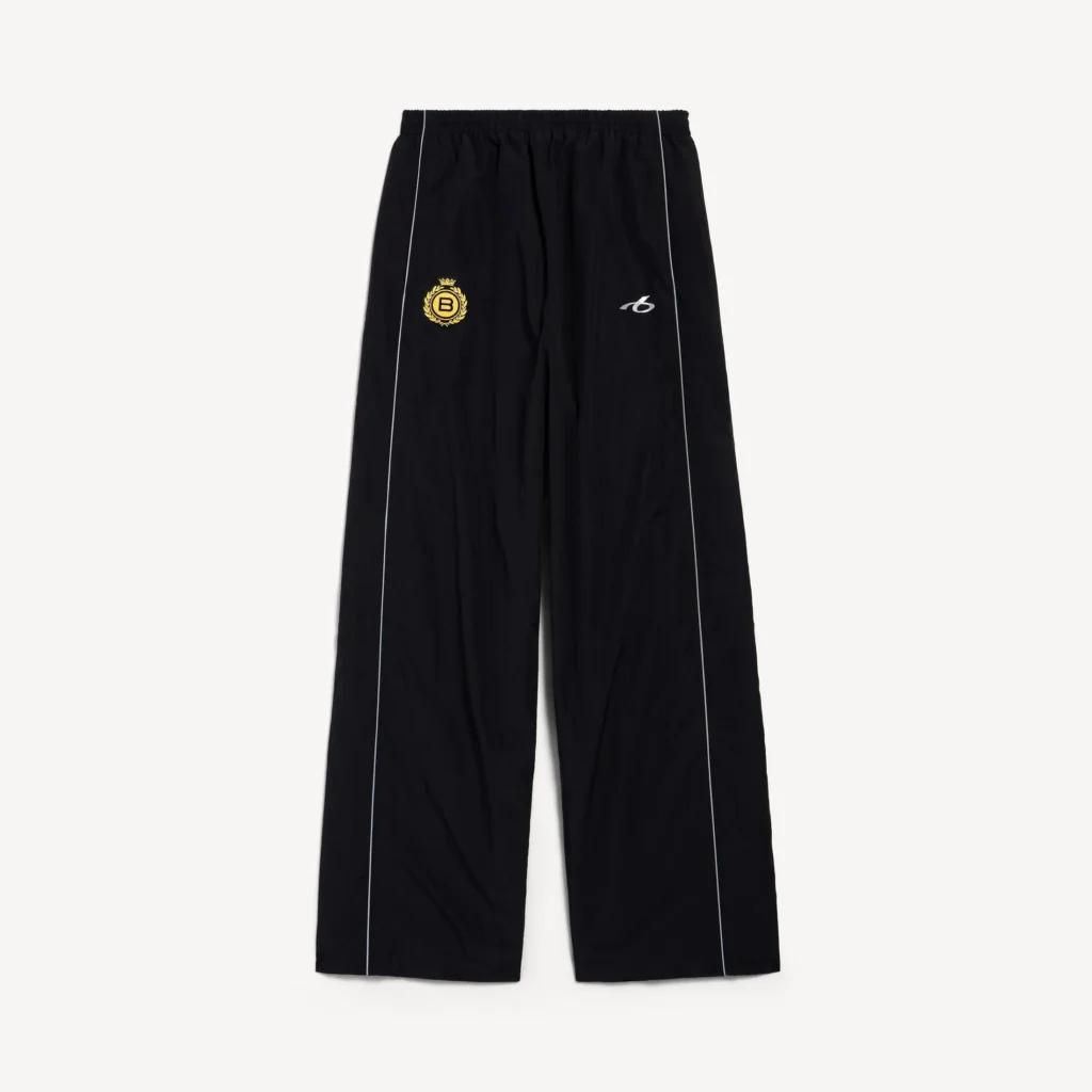 A product image of the Men's Soccer Tracksuit Pants in Black by Balenciaga