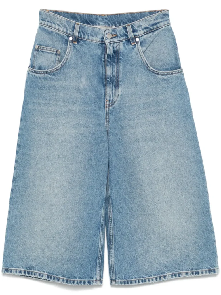 A product image of denim shorts by Stella McCartney FIFA world cup 2026