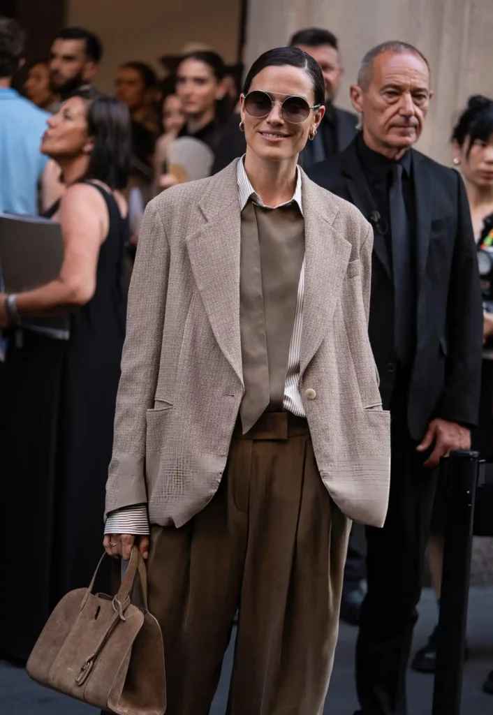 Chiara Baschetti at the Giorgio Armani SS27 show