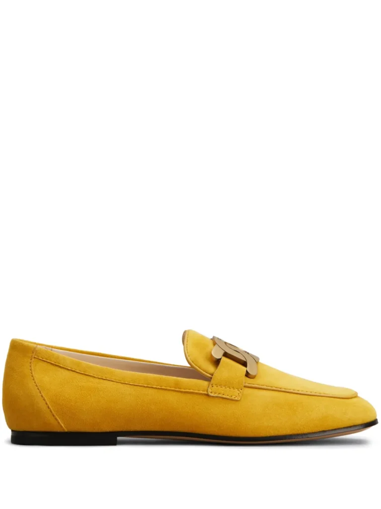 tods-kate-logo-engraved-loafers - Soigné Middle East A product image of the Tod's Kate Logo-engraved Loafers