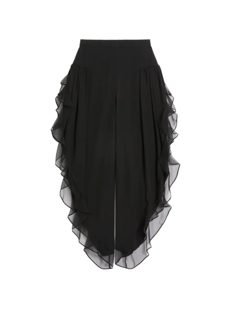 A product image of the Georgette Balloon Trousers by Valentino Garavani