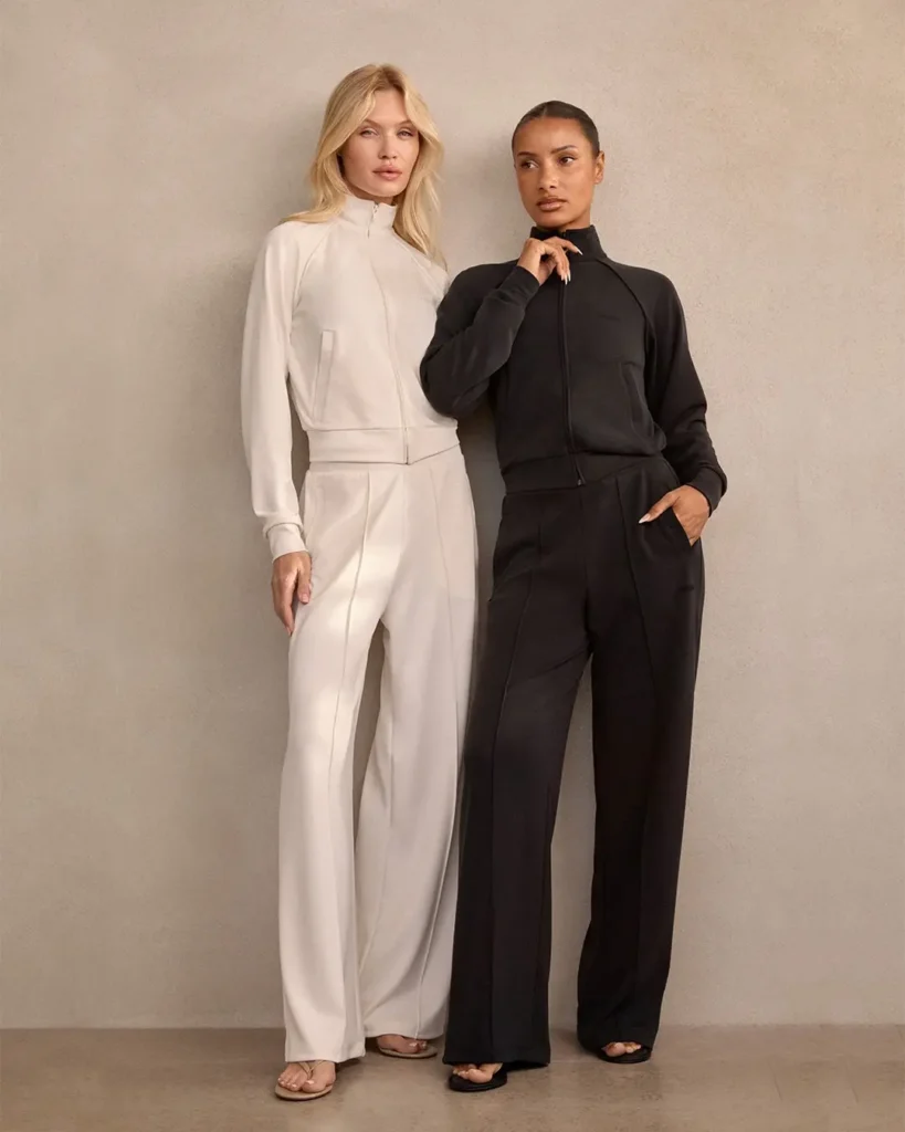 Georgina Rodriguez launches Mimoa and this image shows two models wearing the brand