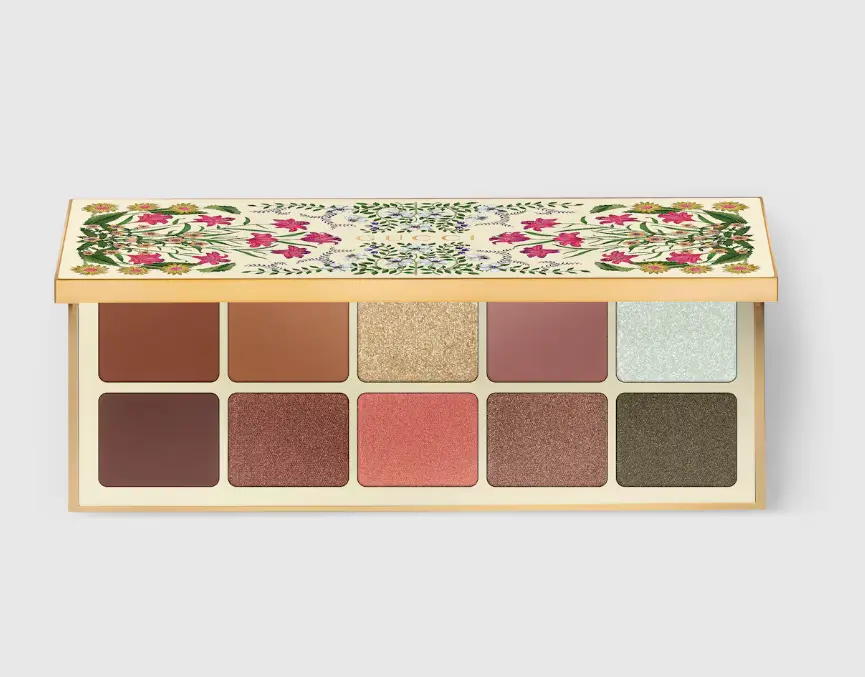 Gucci-Beauty-Flora-Eye-Palette-Sunset-Orchid - Soigné Middle East Product image of the Gucci Beauty Flora Eye Palette Sunset Orchid