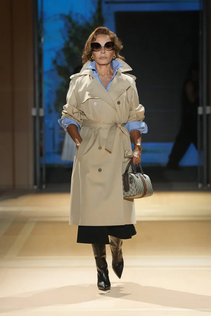 Image of a model walking the Gucci SS27 show