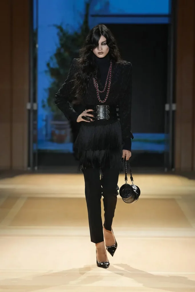 Image of a model walking the Gucci SS27 show