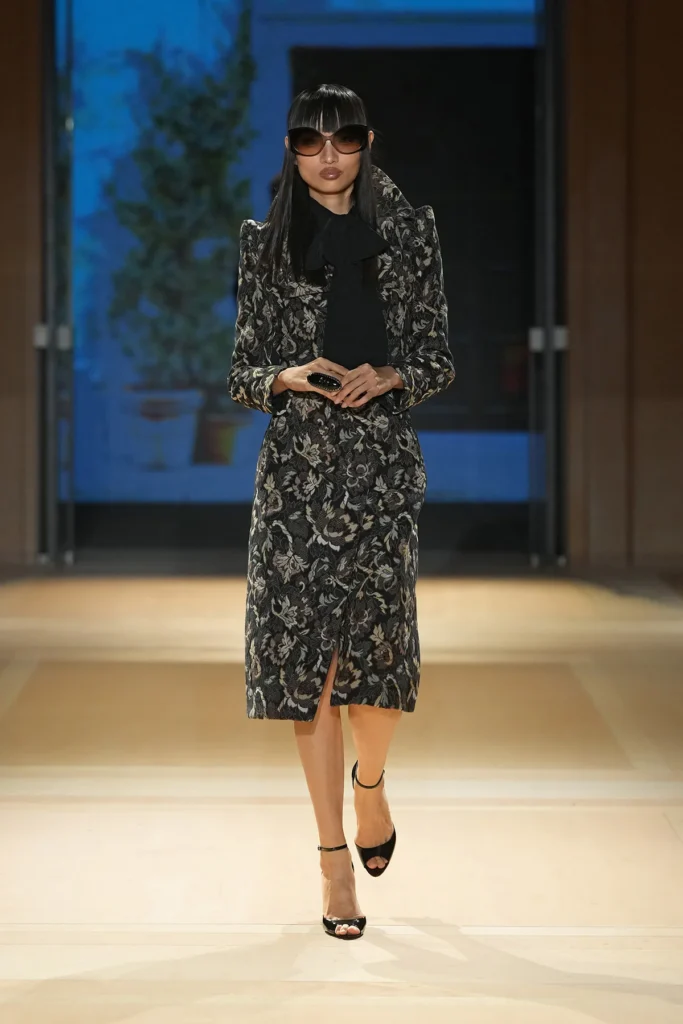 A model walking the Gucci SS27 show