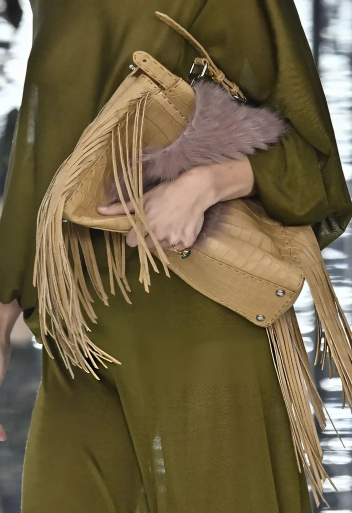 Image of the Fendi Peekaboo seen on the Fendi SS27 show for our  SS27 Modest Trends round up 