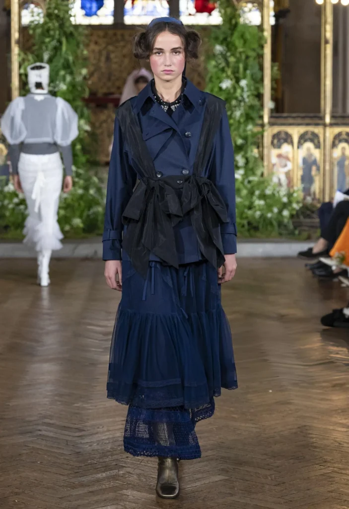 london-fashion-week-SS27-Bora-Aksu - Soigné Middle East image of a model walking the Bora Aksu SS27 show