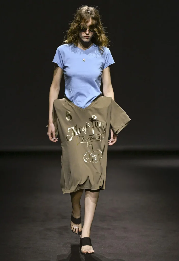 Image of a model walking the MM6 Maison Margiela SS27 show