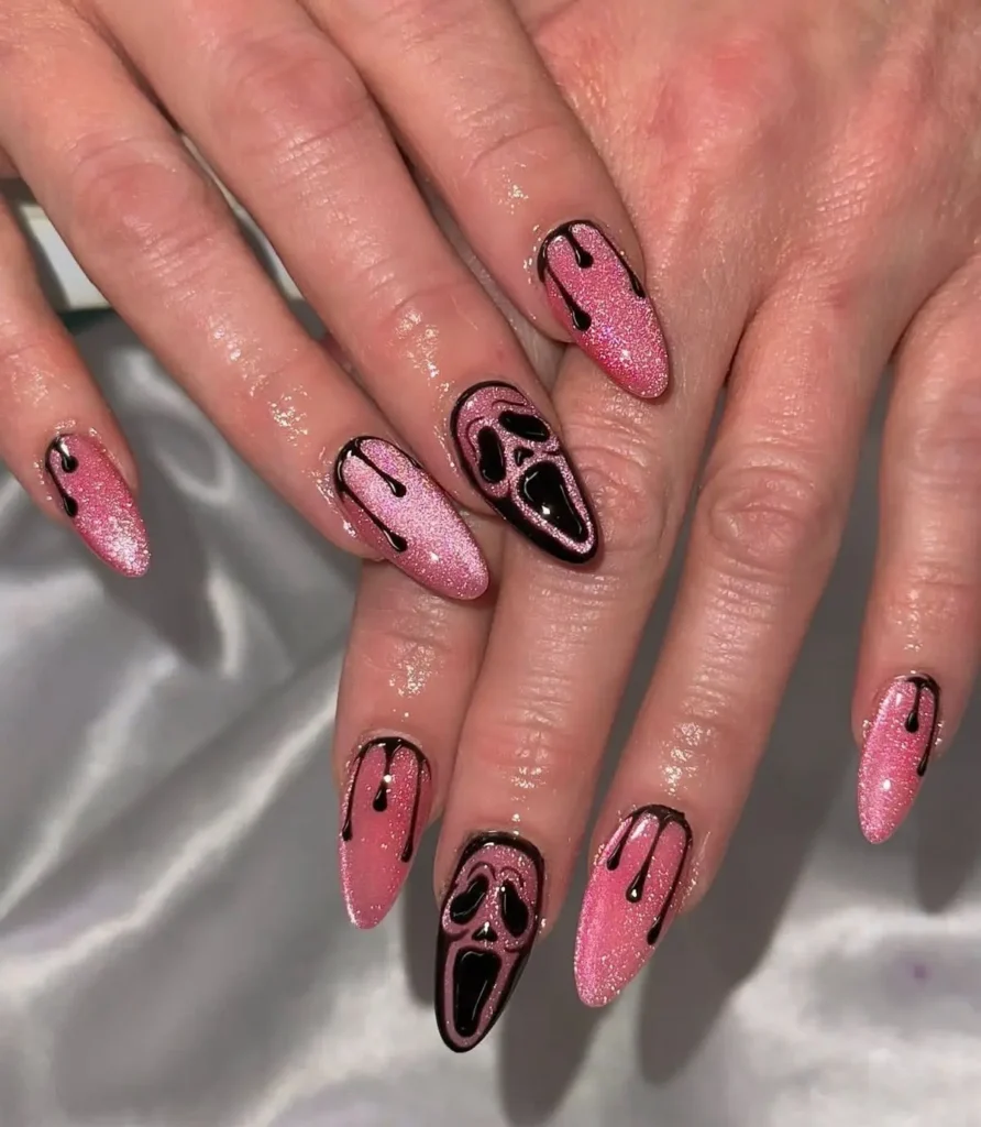 image of ghostface nails