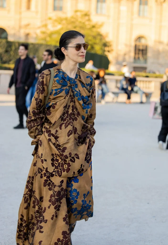 image of Caroline Issa attending Paris fashion week SS27