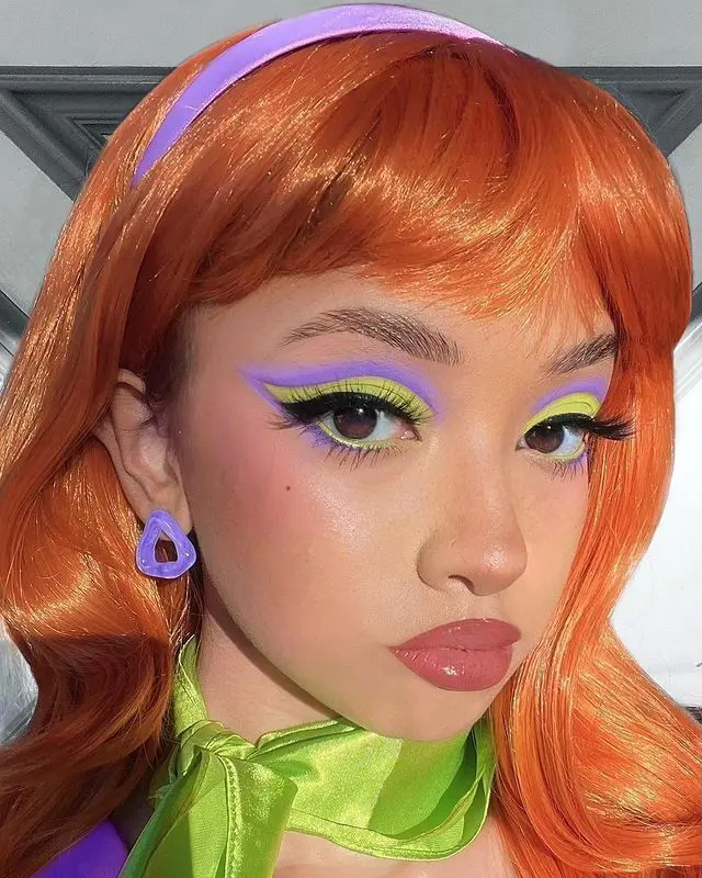 image of Daphne from Scooby Doo makeup