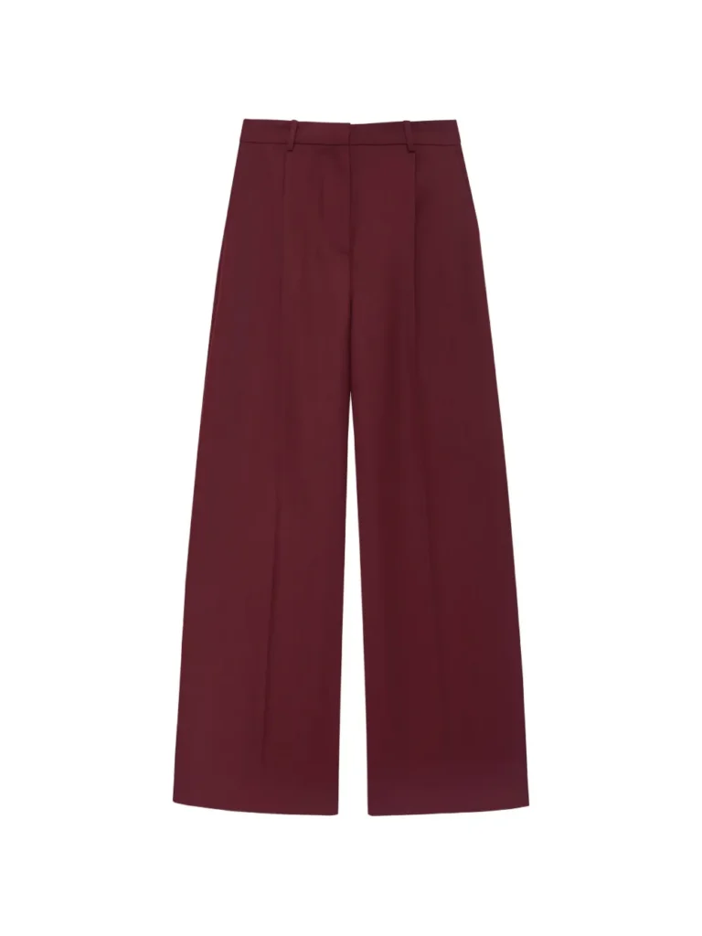 image of Anine Bing, Paola Trousers - Burgundy, Dhs 1,421