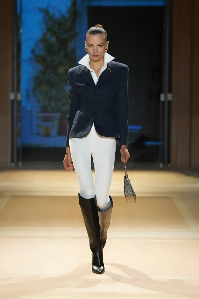 Image of a model walking the Gucci SS27 show