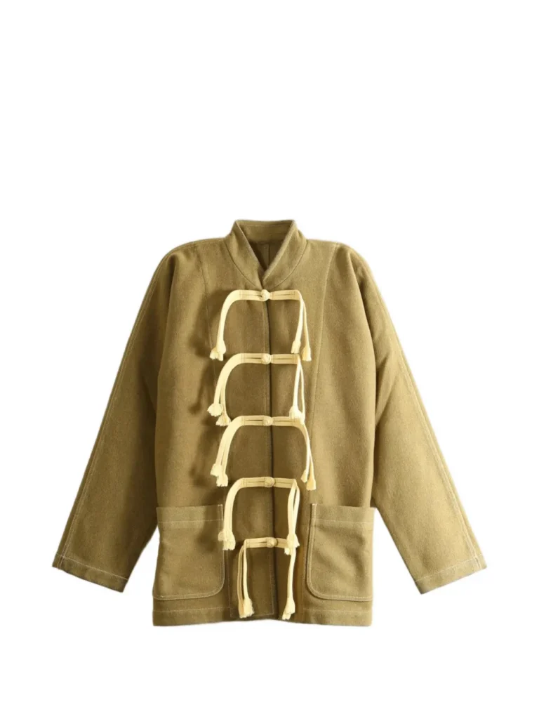 image of the Uma Wang Kippy Frog-fastening Patch-pocket Jacket