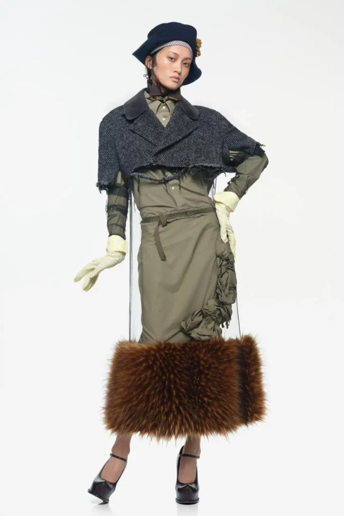 image of a model wearing Zara x John Galliano